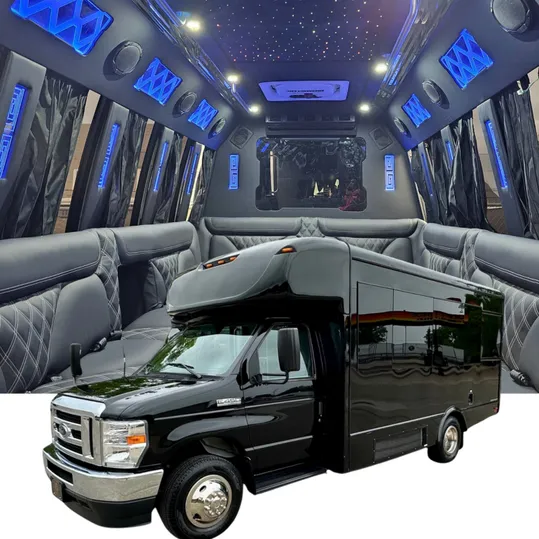 18 Passenger Limousine Bus 18 Passenger Limousine Bus ready for booking