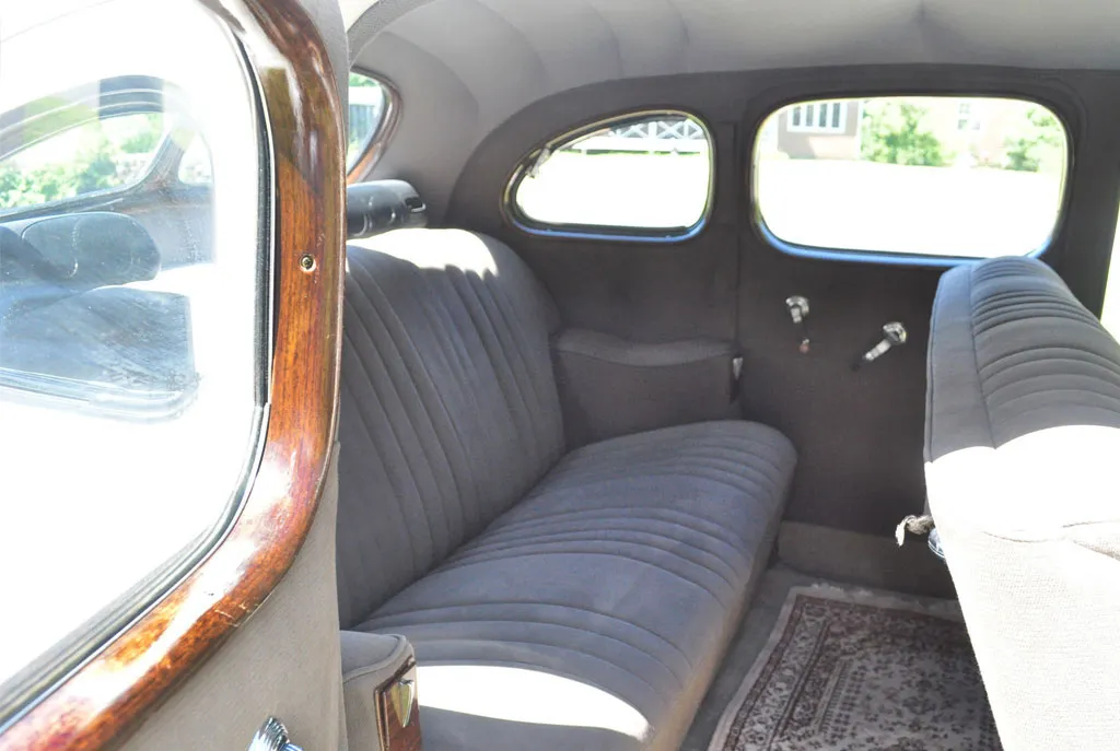 1939 Packard interior, photo 7 for wedding car rental in North Attleboro, MA