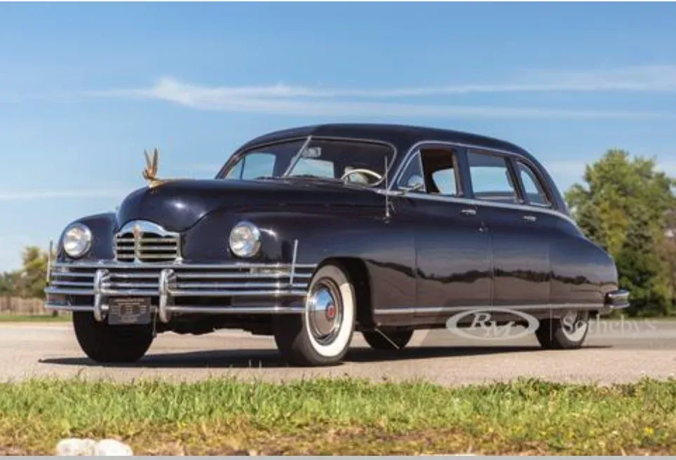 Silver 1950 Packard for wedding car rental in Goodhue County, MN