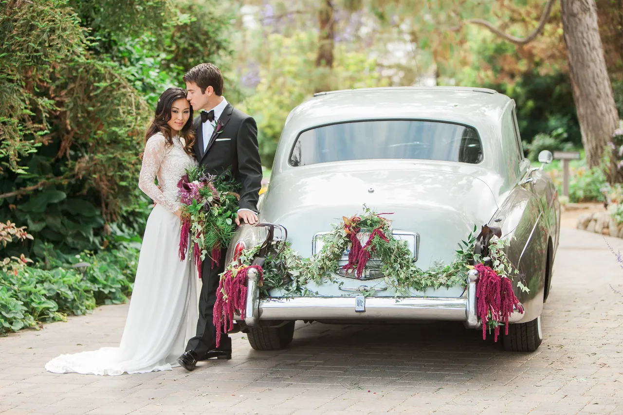1958 Silver Rolls-Royce Silver Cloud I exterior, photo 6 for wedding car rental in Beverly Hills, CA