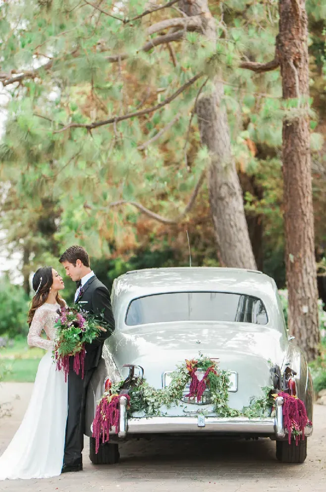 1958 Silver Rolls-Royce Silver Cloud I exterior, photo 9 for wedding car rental in Beverly Hills, CA
