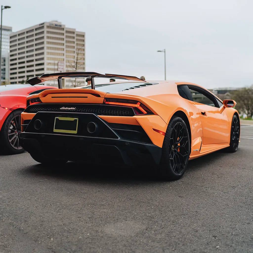 Orange 2022 Lamborghini Huracan EVO Arancia Atlas, photo 7 for wedding car rental in Franklin County, PA Orange 2022 Lamborghini Huracan EVO Arancia Atlas, photo 7 for wedding car rental in Franklin County, PA