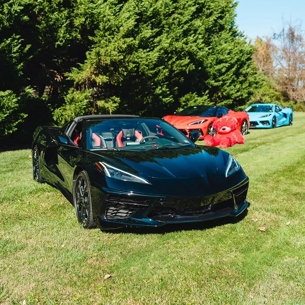 Black 2023 Corvette C8 2LT Convertible, photo 4 for wedding car rental in Perry County, PA