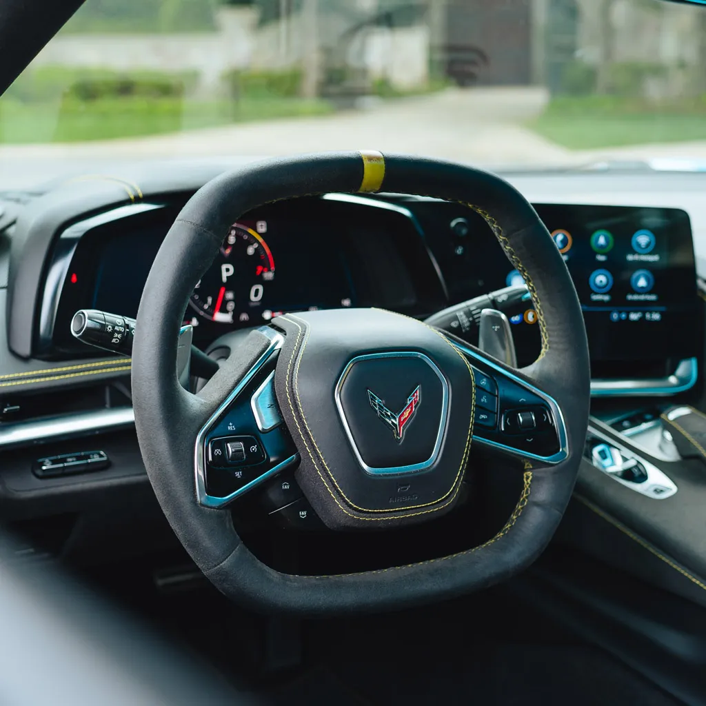 Blue 2023 Corvette C8 3LT Convertible, photo 4 for wedding car rental in Perry County, PA