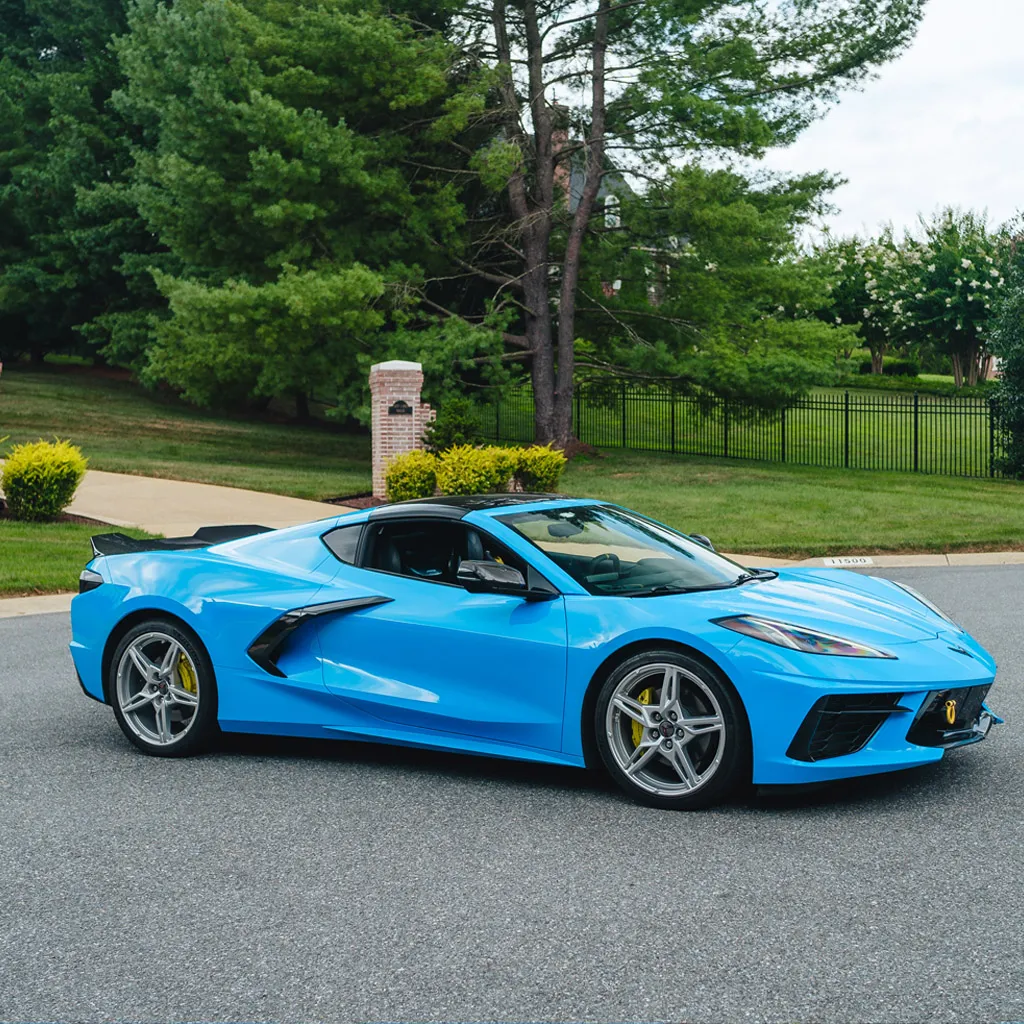 Blue 2023 Corvette C8 3LT Convertible, photo 9 for wedding car rental in Perry County, PA