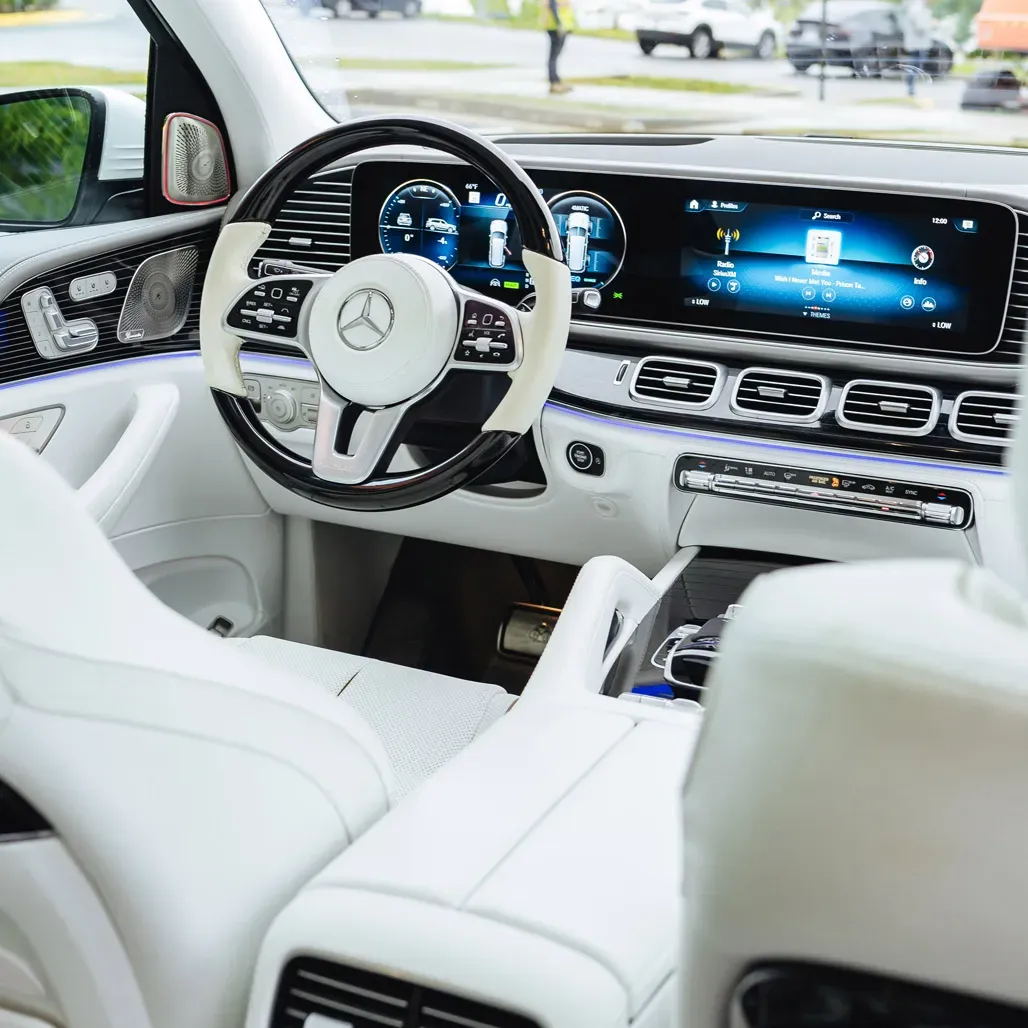 2023 GLS600 Maybach All-White for wedding car rental in Rockville, MD