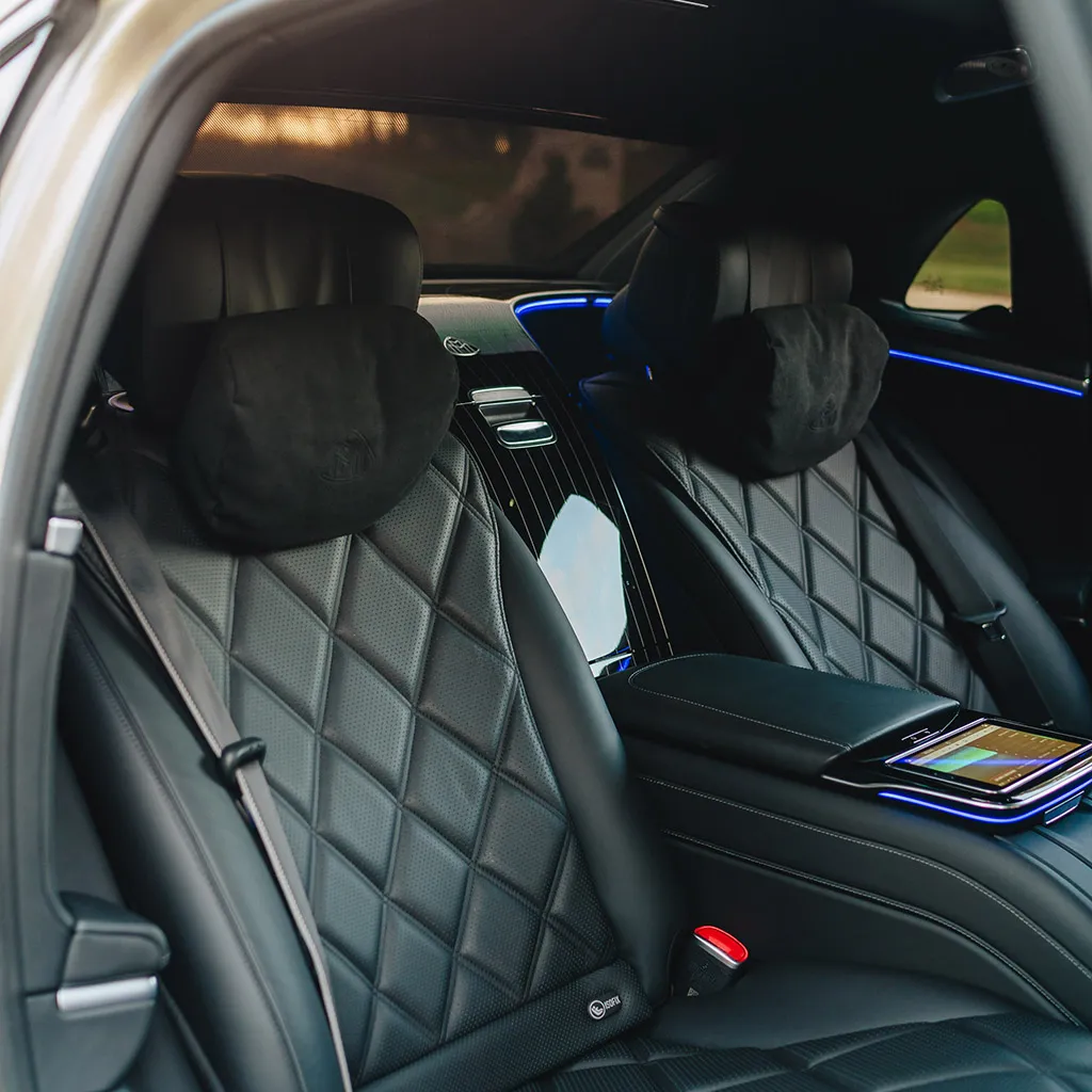 Black 2023 Gold Mercedes-Maybach S680 Manufaktur Edition, photo 2 for wedding car rental in Adams County, PA