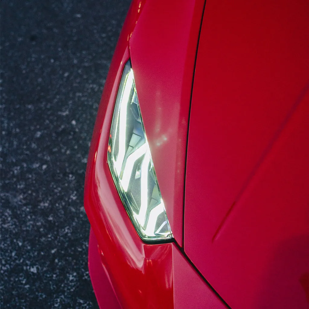 Red 2023 Lamborghini Huracan EVO Spyder, photo 4 for wedding car rental in Rockville, MD