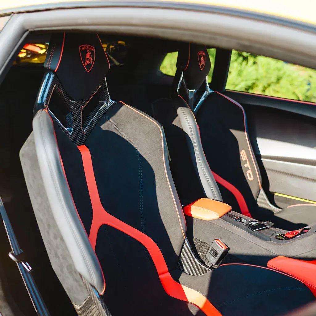 Orange 2023 Lamborghini Super Trofeo Omologata, photo 8 for wedding car rental in Rockville, MD