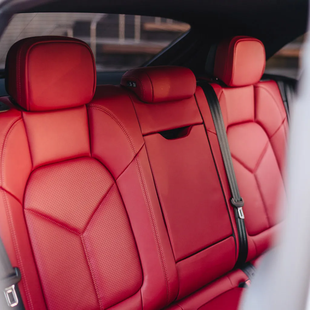 White 2023 Porsche Macan S SUV, photo 3 for wedding car rental in Rockville, MD