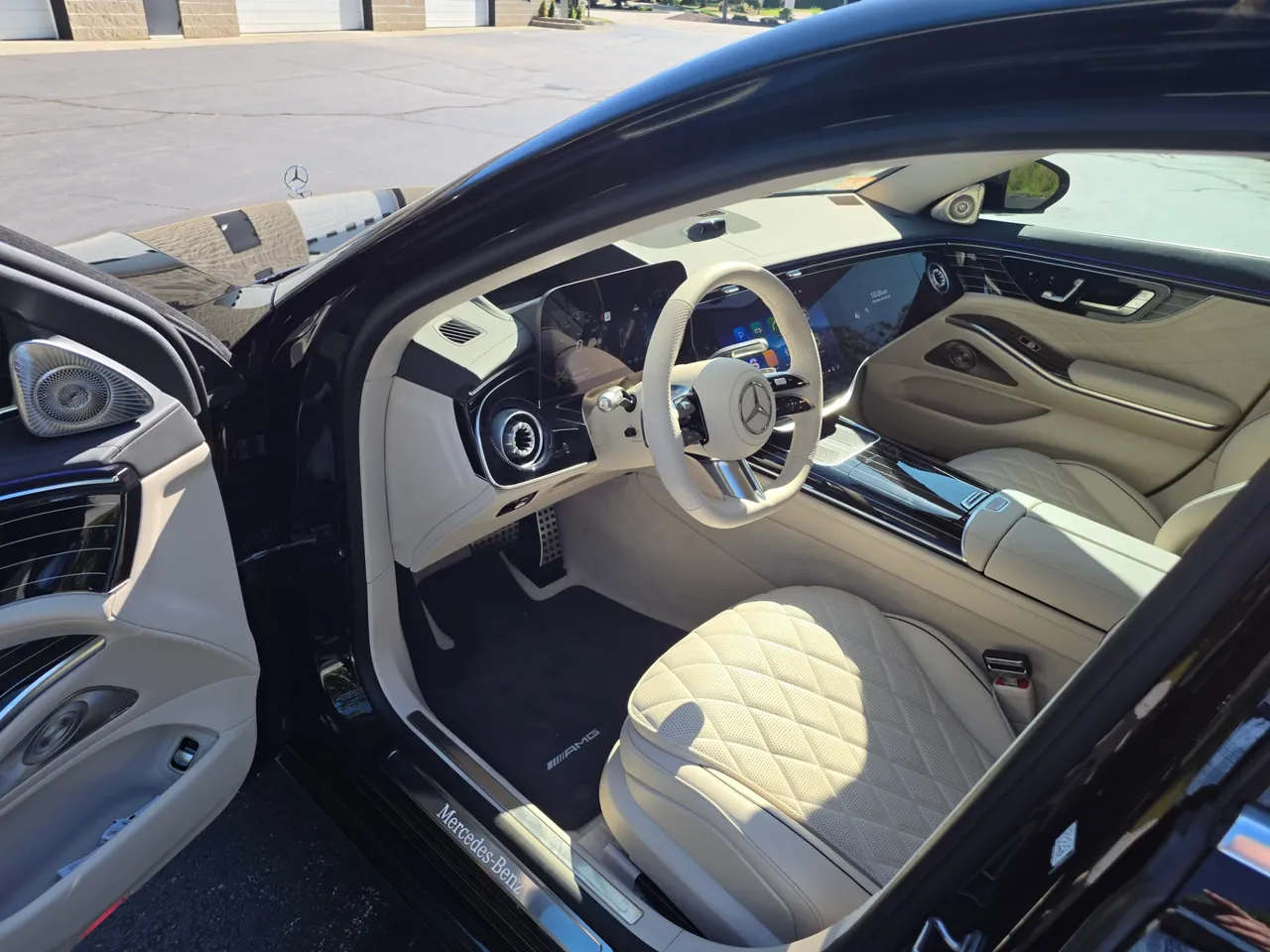 Black 2027 Mercedes-Benz S580 4 Passenger Sedan, photo 3 for wedding car rental in Plainville, MA