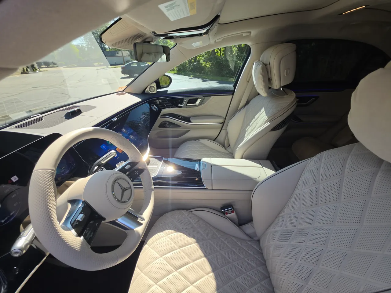 Black 2027 Mercedes-Benz S580 4 Passenger Sedan, photo 4 for wedding car rental in Plainville, MA