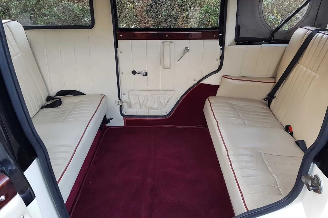Beuford 1920 interior for wedding car rental in Archer City, TX