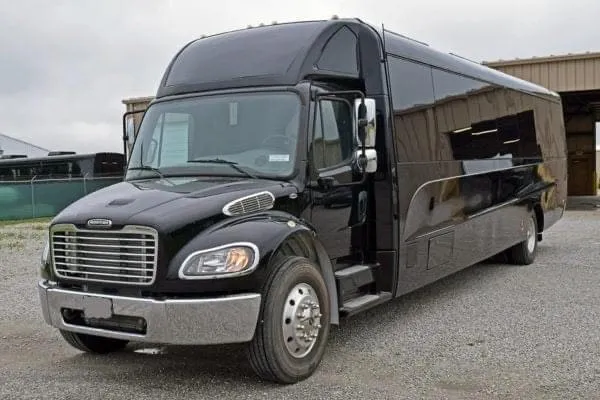 Black Freightliner Party Bus for party bus rental