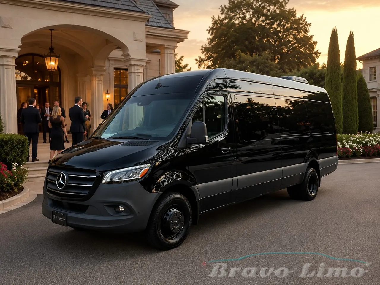 Black Mercedes Sprinter Party Bus — 12 Passengers Black Mercedes Sprinter Party Bus — 12 Passengers for party bus rental