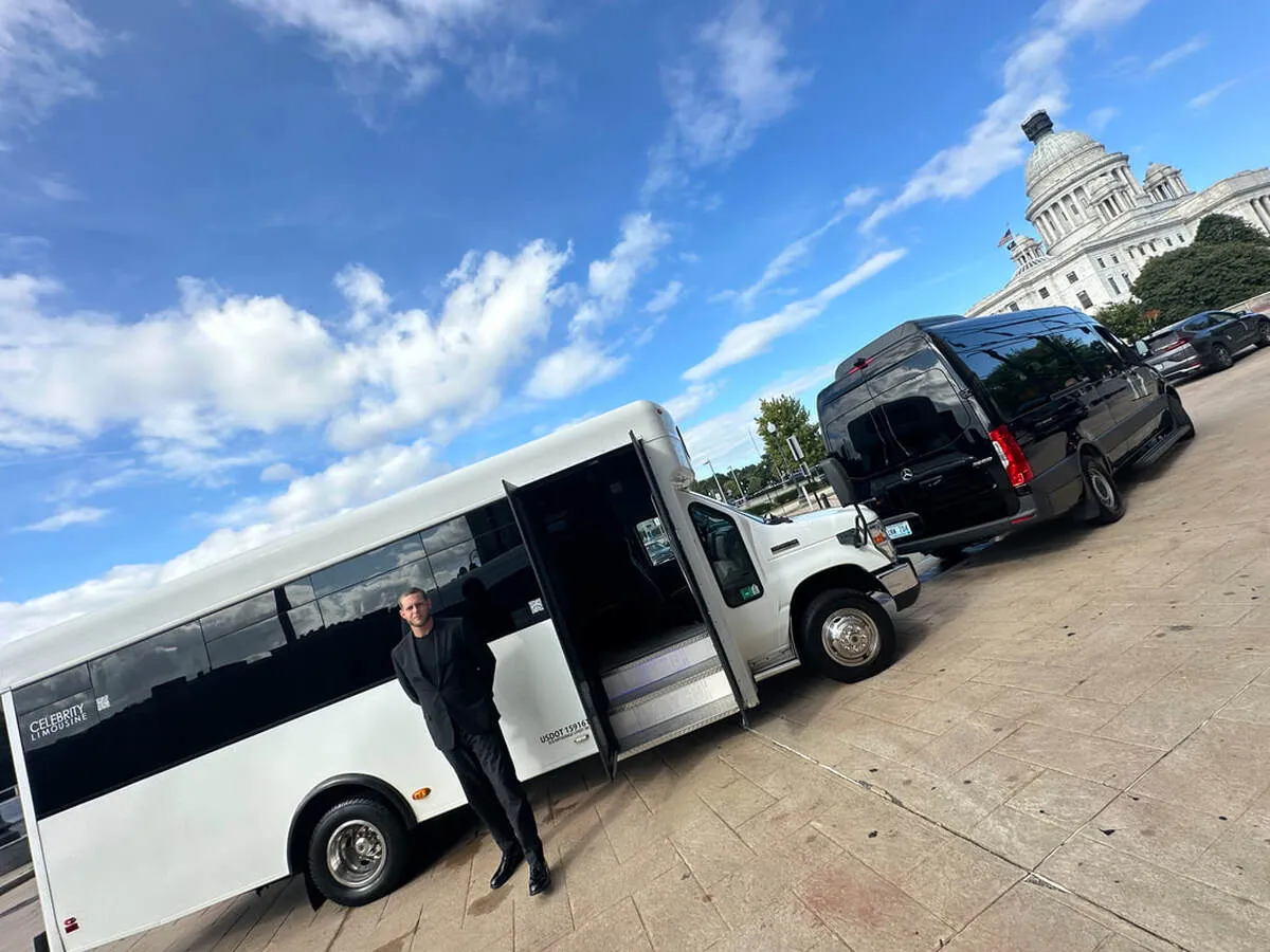 White Ford E-450 Series Party Bus for party bus rental in North Attleboro, MA White Ford E-450 Series Party Bus for party bus rental in North Attleboro, MA