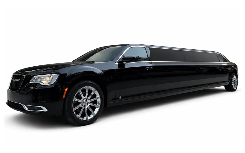 White C300 Limousine for limo rental in Citrus Heights, CA