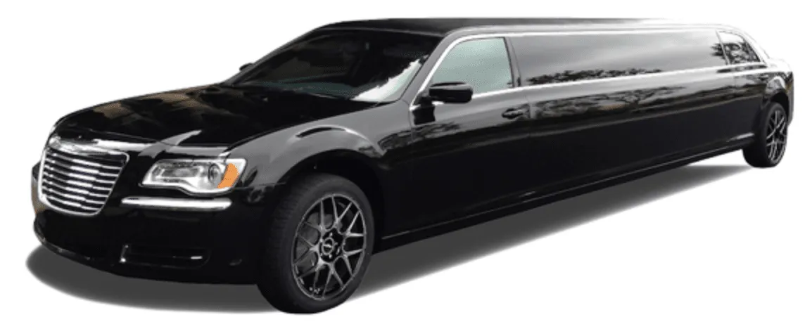 Black-painted C300 Limousine ready for booking