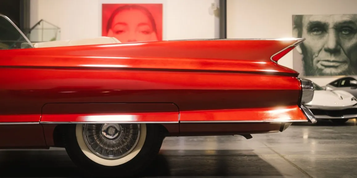 Cadillac Deville 1960 (Vintage) close-up for wedding car rental in Pleasants County, WV