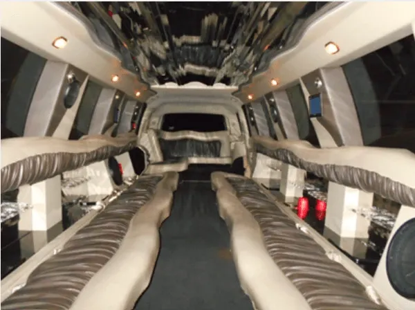 White-painted Cadillac Escalade Limousine [2]