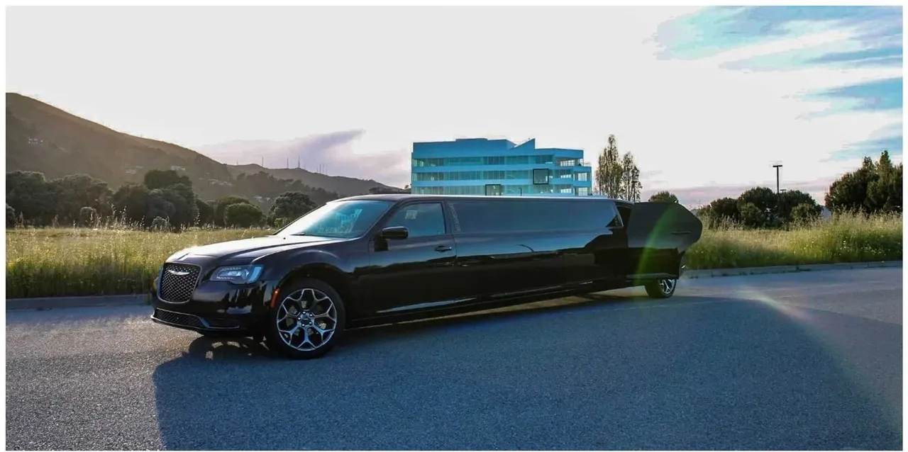 Black-painted Chrysler 300 Limousine ready for booking
