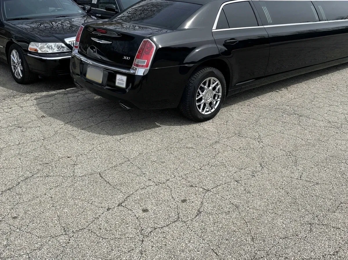 Pink-painted Chrysler Limousine ready for booking