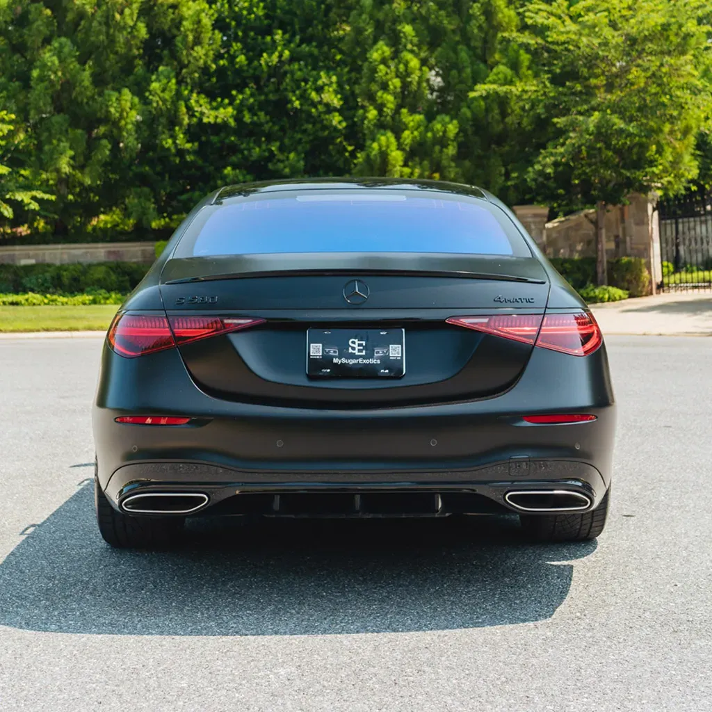 Black Designo S580 Mercedes-Benz 2023 with Starlight Roof, photo 4 for wedding car rental in Rockville, MD