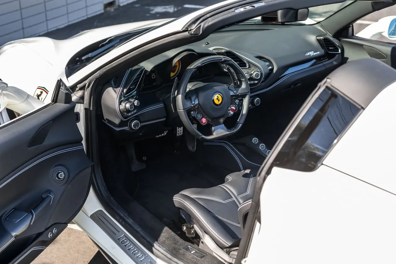 White-painted Ferrari 488 Spider [8]