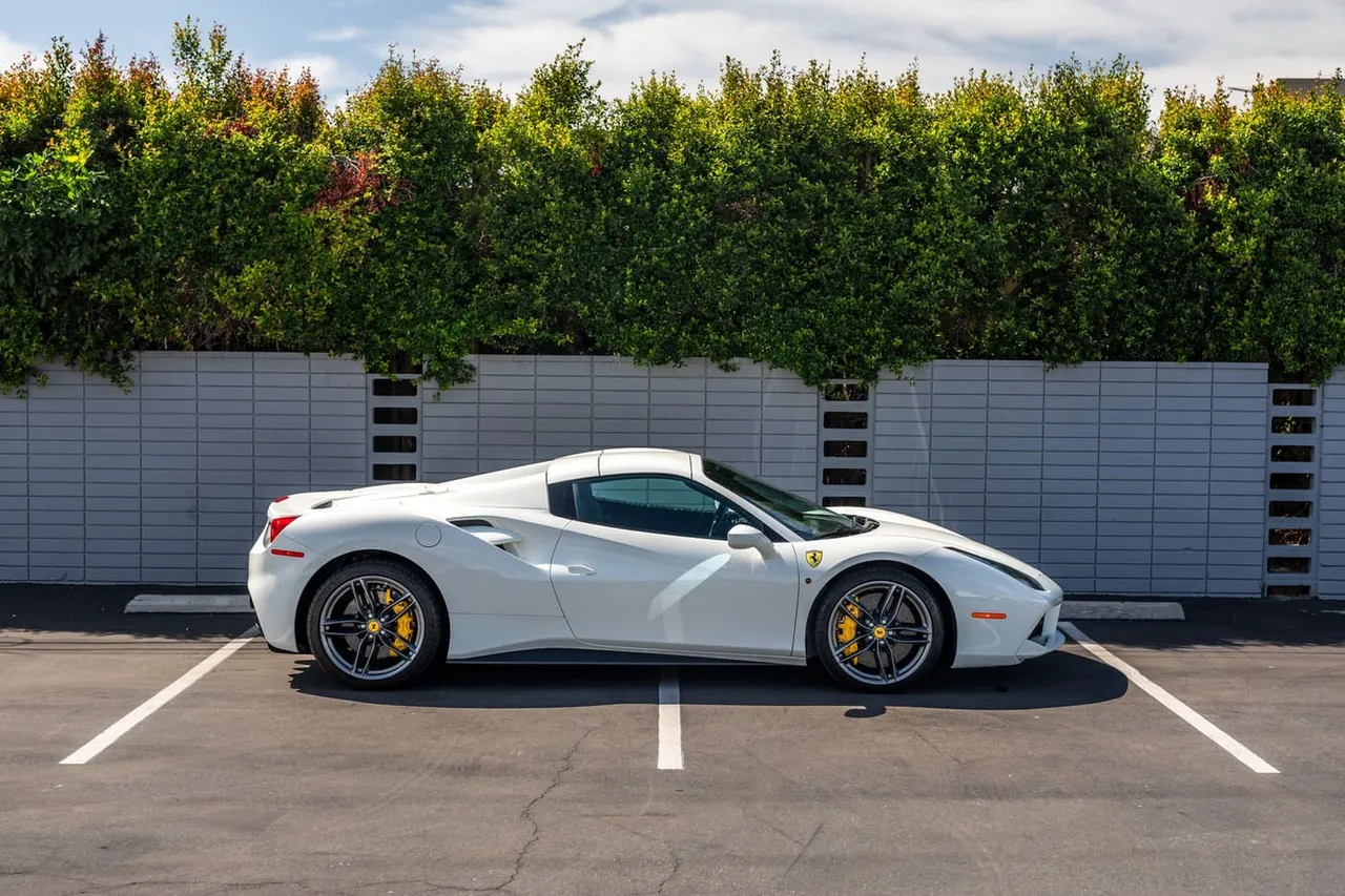 White-painted Ferrari 488 Spider [3]