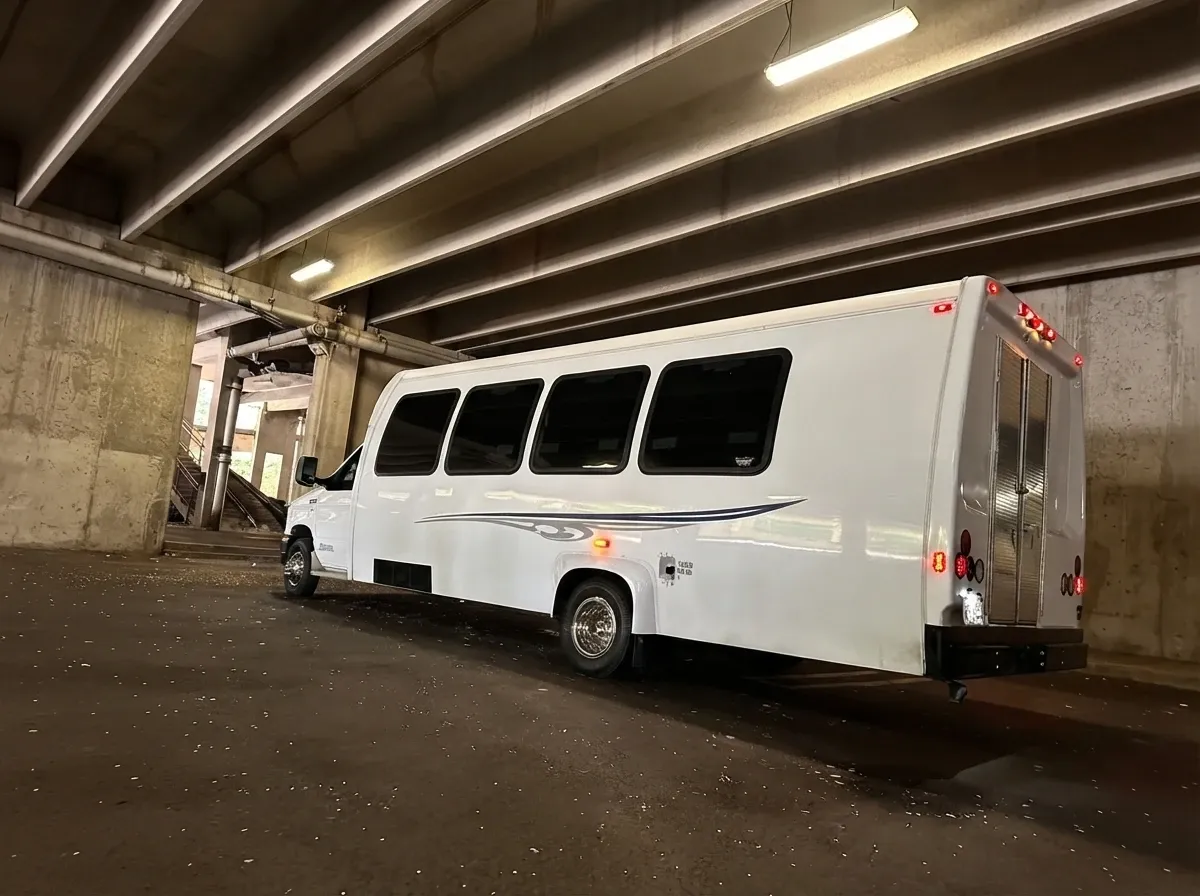 White-painted Ford E-450 Series Party Bus [10]