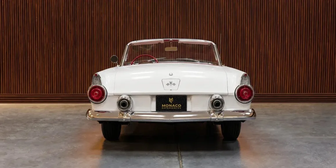 White Ford Thunderbird exterior with convertible roof, photo 3 for wedding car rental