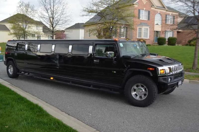 Black Hummer H2 Limousine for limo rental in Kent County, MD