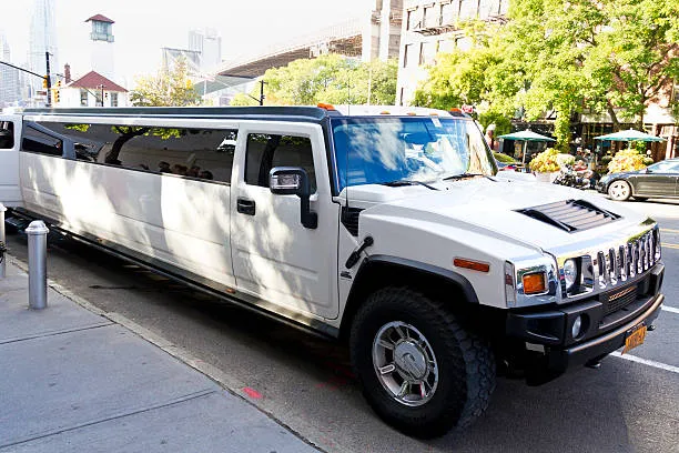 White Hummer Limousine, photo 3 for limo rental in Livermore, CA