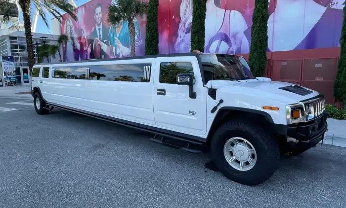 Black Hummer Limousine for limo rental in Kissimmee, FL
