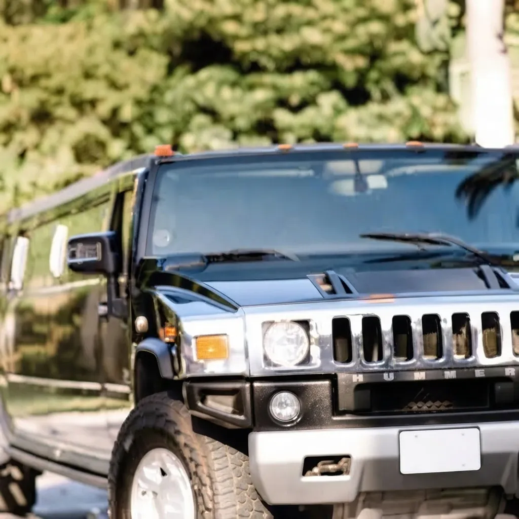 Black-painted Hummer Limousine [2]