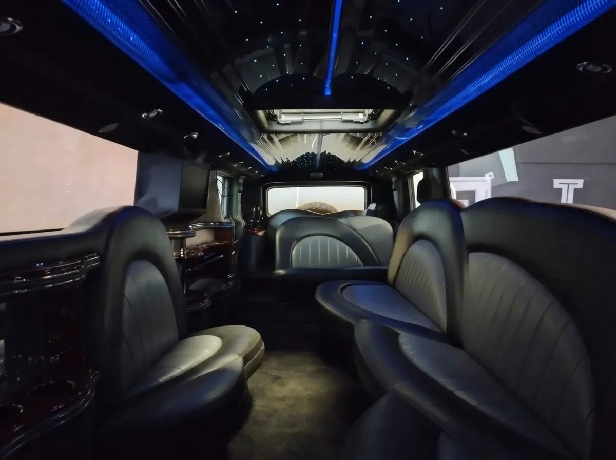 Black-painted Hummer Limousine [10]