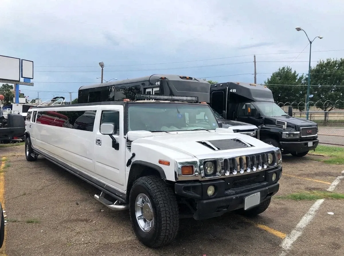 Pink-painted Hummer Limousine ready for booking