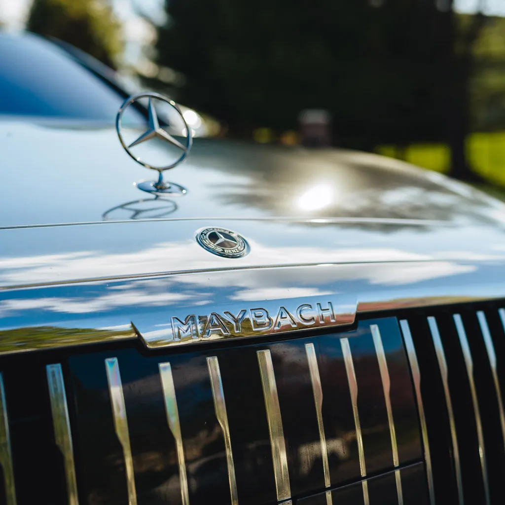 Silver ‘Kanye Maybach’ Full Chrome 2022 Mercedes-Benz S580, photo 9 for wedding car rental in Dauphin County, PA Silver ‘Kanye Maybach’ Full Chrome 2022 Mercedes-Benz S580, photo 9 for wedding car rental in Dauphin County, PA