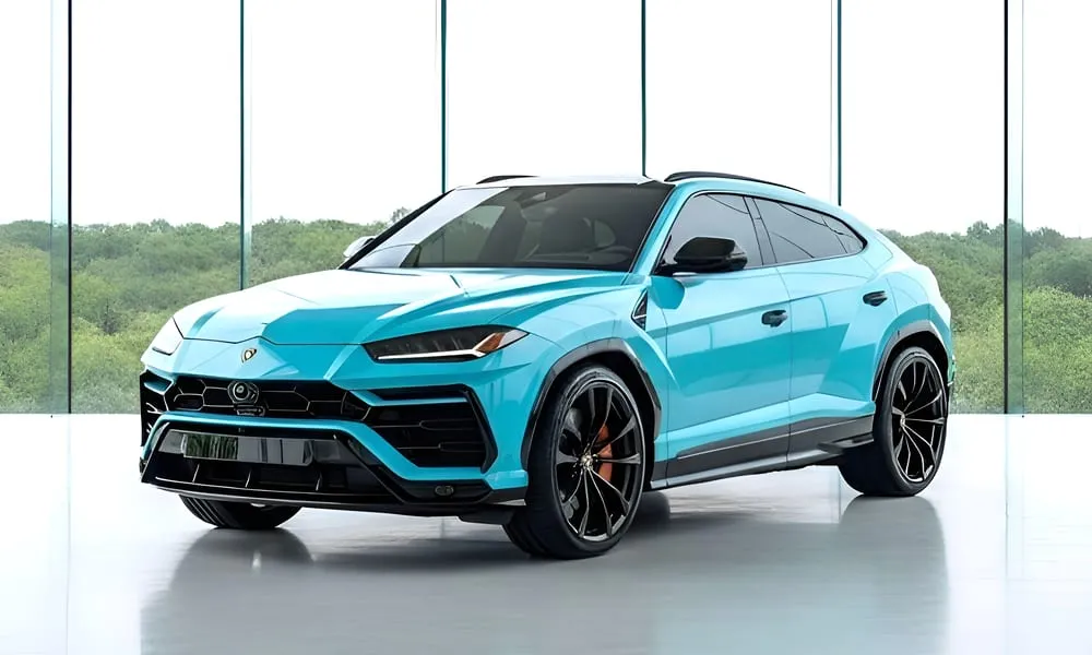 Blue-painted Lamborghini Urus ready for booking