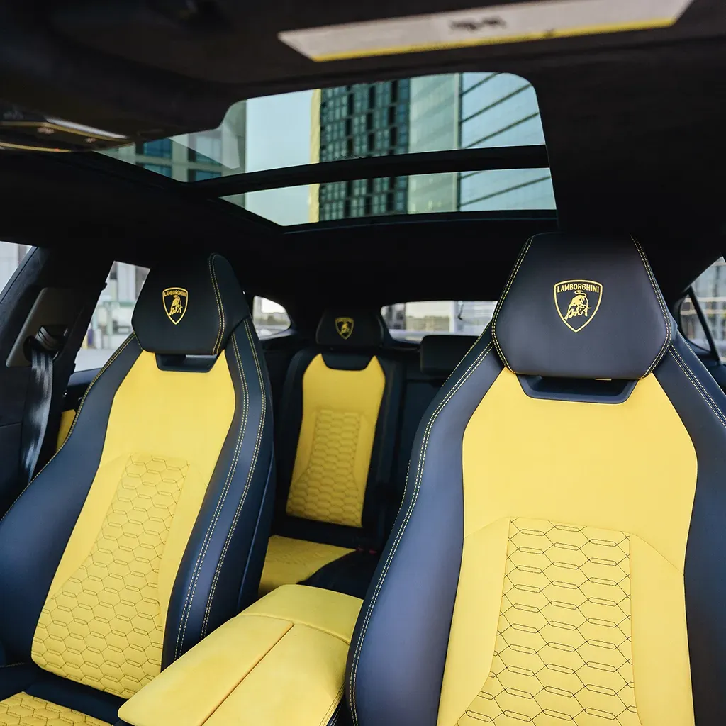 Gold Lamborghini Urus Giallo Auge, photo 2 for wedding car rental in Rockville, MD