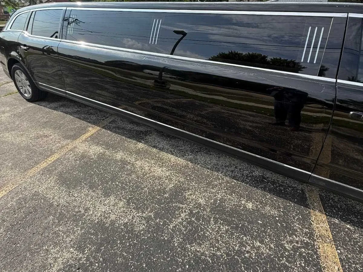 Black-painted Lincoln MKT Limousine ready for booking