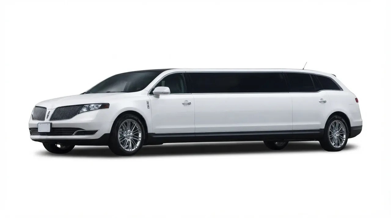 White-painted Lincoln MKT Limousine ready for booking