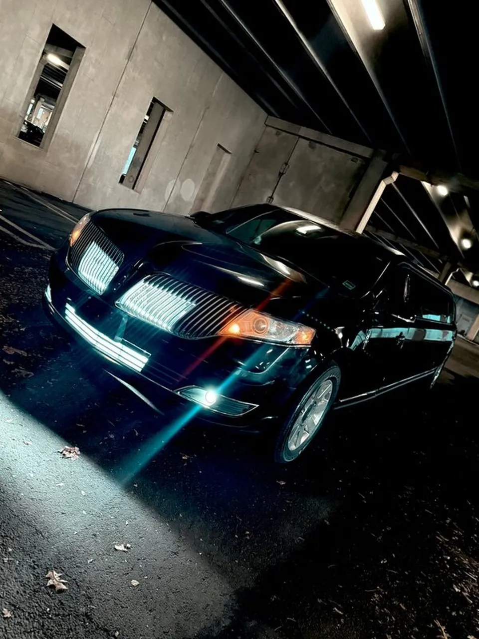 Black Lincoln MKT Limousine exterior for limo rental in Huerfano County, CO