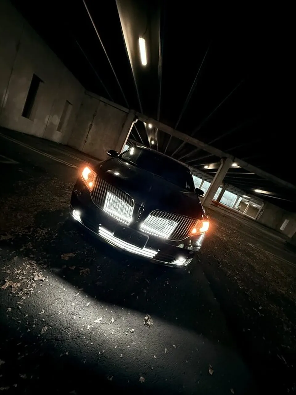 Black Lincoln MKT Limousine exterior, photo 3 for limo rental in Huerfano County, CO