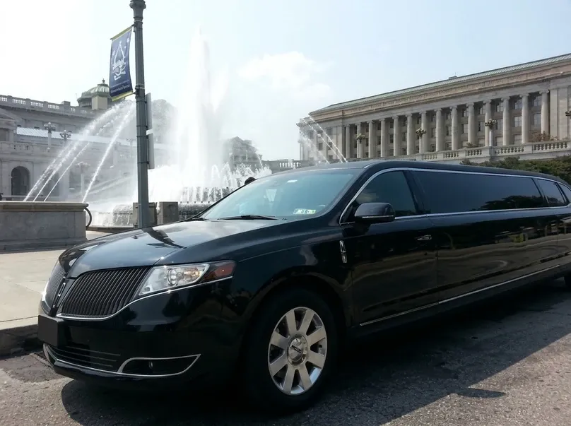 Black-painted Lincoln MKT Super Limousine ready for booking