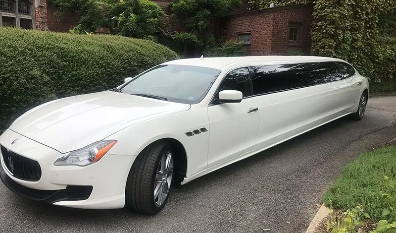 Maserati Quattroporte Stretch Limousine for limo rental in Virginia Beach, VA
