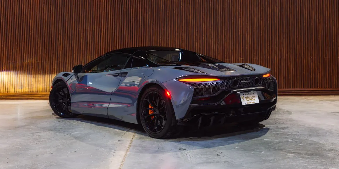 Gray McLaren Artura exterior, photo 4 for wedding car rental in Toms River, NJ