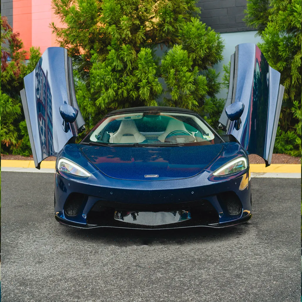 McLaren GT Aurora Blue, photo 2 for wedding car rental in Rockville, MD