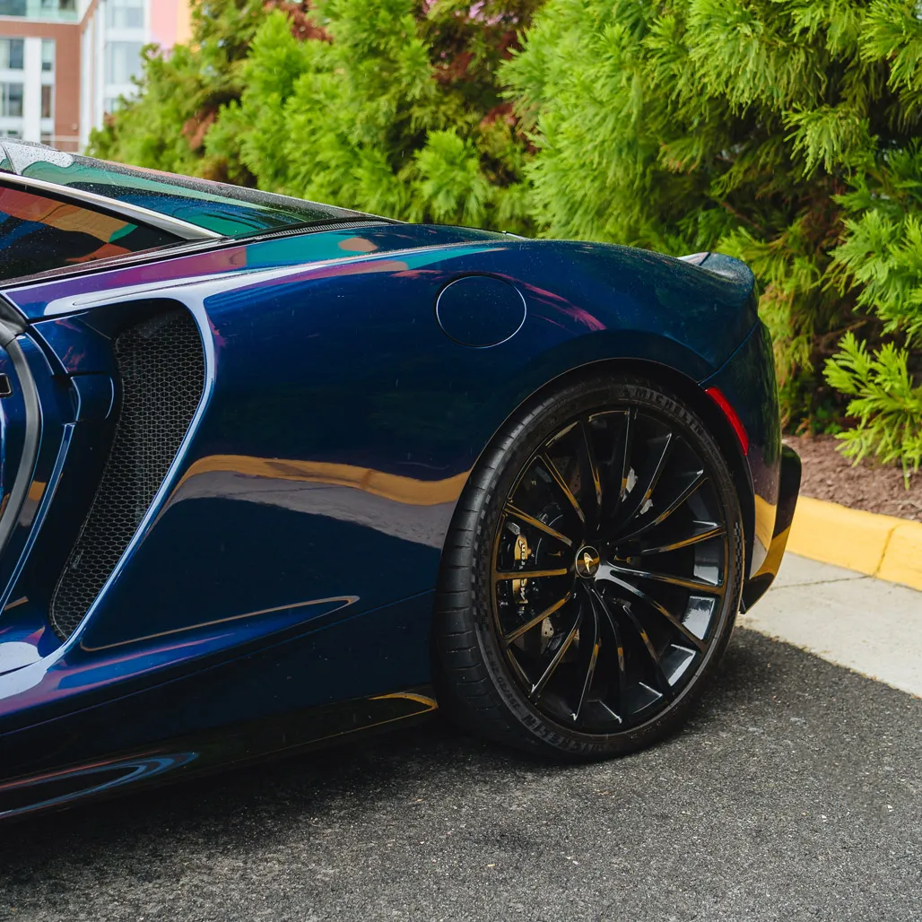McLaren GT Aurora Blue, photo 8 for wedding car rental in Rockville, MD