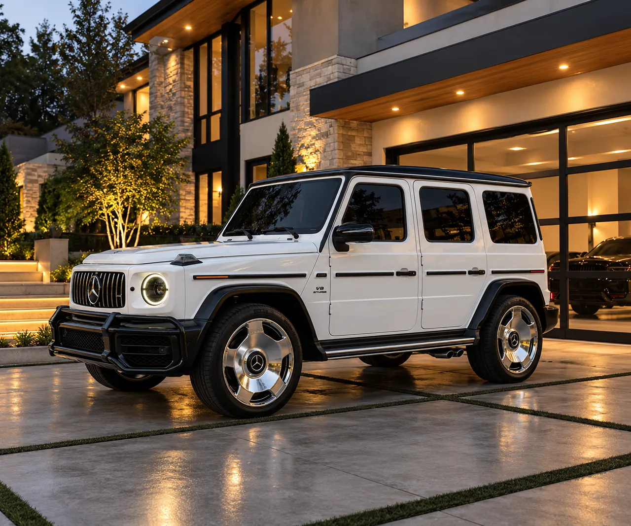 Mercedes AMG G63 — White ready for booking